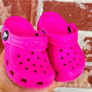 4C Toddler Pink Crocs